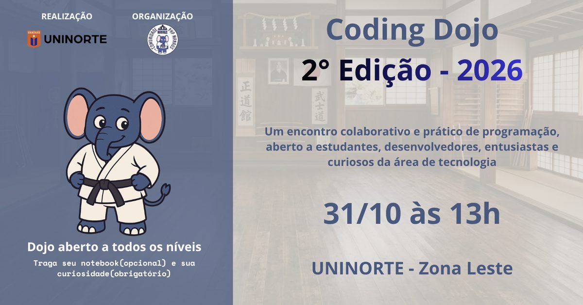 出典の画像 — Coding Dojo - 2° Edição