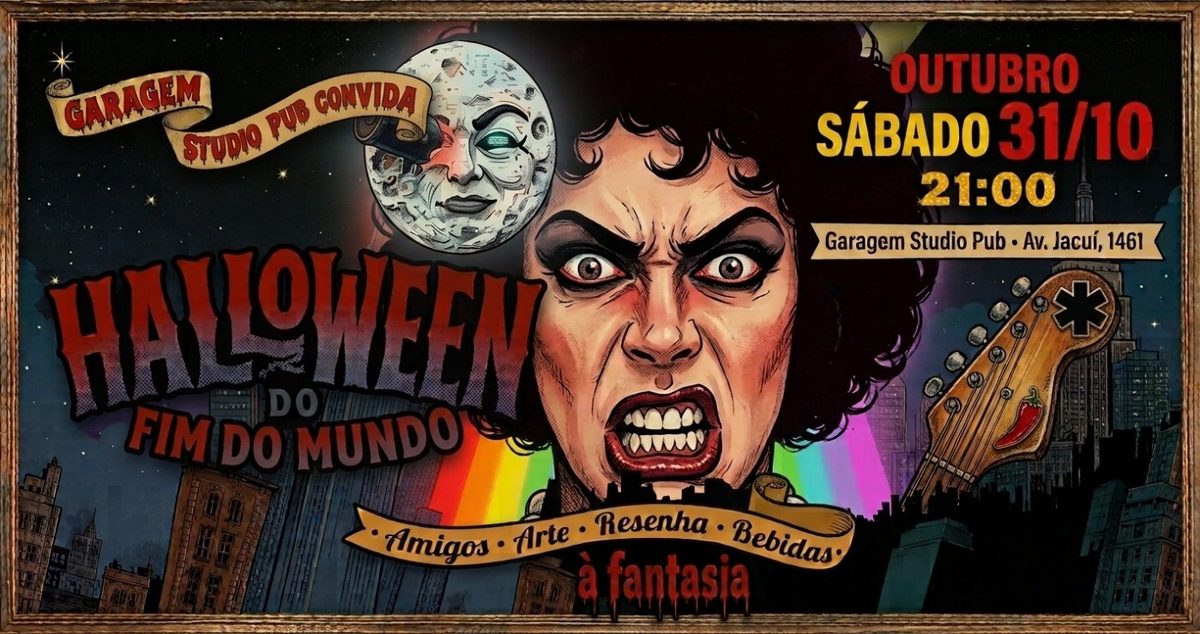 출처 이미지 — Halloween do ~Fim~ do Mundo - BENEFICENTE! 4.2 do B3NDr | Tributo RHCP + DJs Kallab, Hell.en & B3NDr