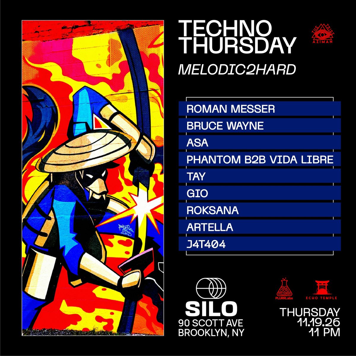Imagem da fonte — Techno Thursday [Melodic2Hard] (Main Room Event, Free w/ RSVP)