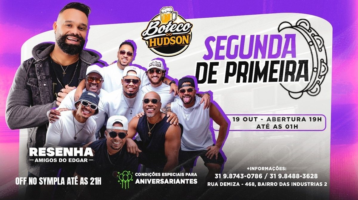 Source image — SEGUNDA DE PRIMEIRA | BOTECO DO HUDSON