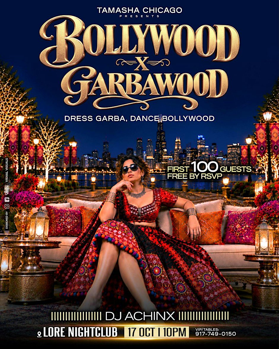 출처 이미지 — CHICAGO BOLLYWOOD X GARBAWOOD @LORE NIGHTCLUB