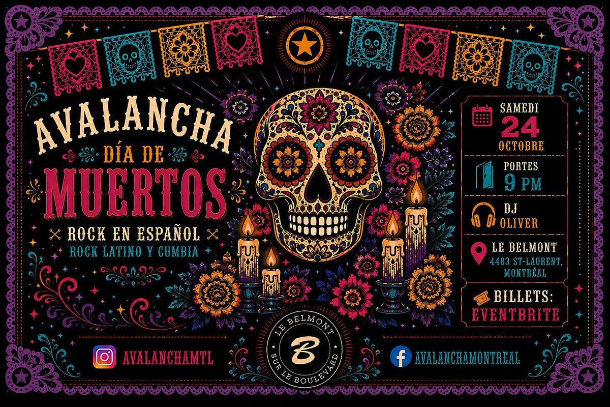 Source image — Avalancha: Día de Muertos – 10ª Edición | Rock en español, cumbia & ska