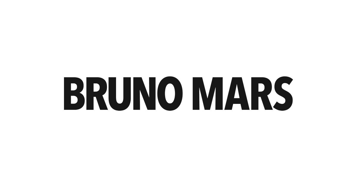Imagem da fonte — Bruno Mars - The Romantic World Tour