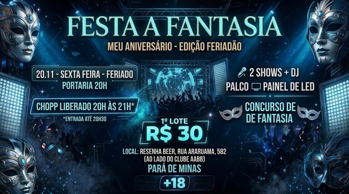 Imagem da fonte — Festa a Fantasia ( Pará de Minas, Resenha Beer)