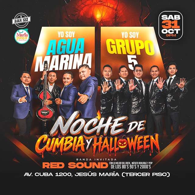 来源图片 — Noche de Cumbia y Halloween - 31 De Octubre