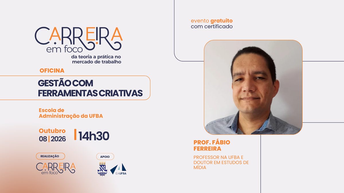 Imagem da fonte — Oficina de Capacitação | Gestão com Ferramentas Criativas