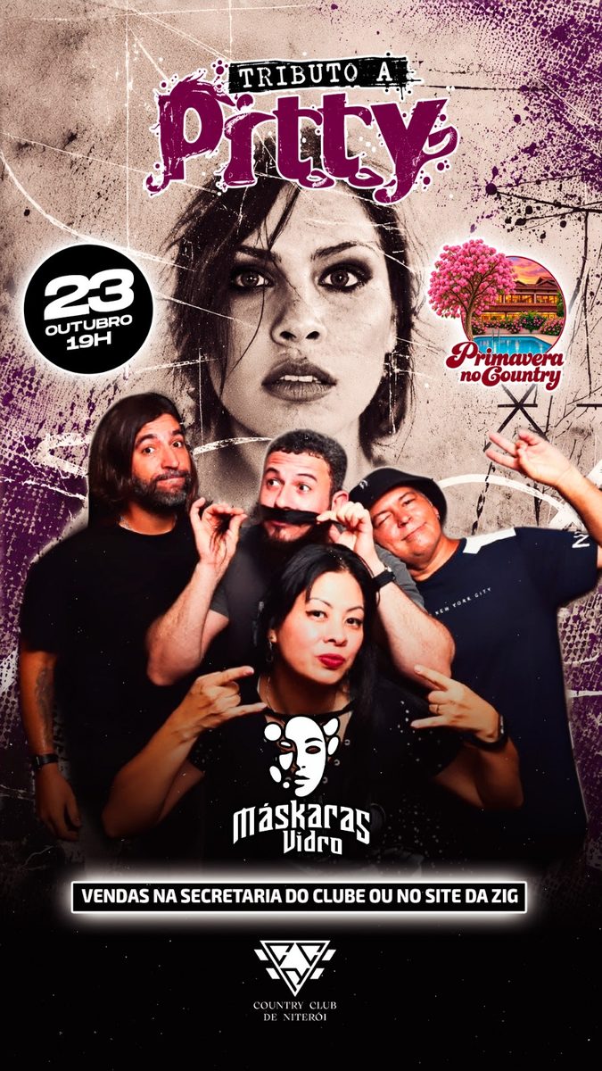 출처 이미지 — Primavera no Country - Tributo a Pitty com a banda Máskaras Vidro