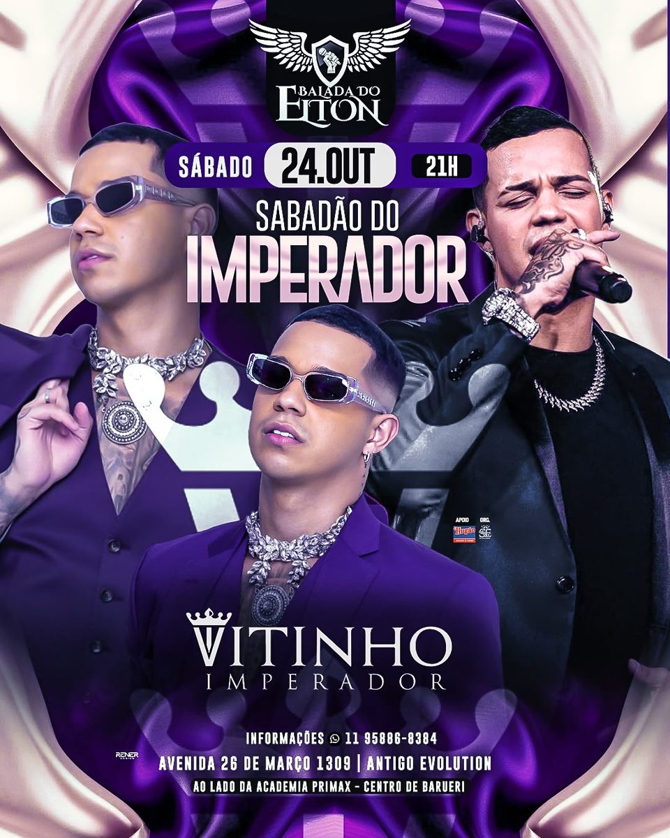 来源图片 — SÁBADO DO IMPERADOR - VITINHO 24/10