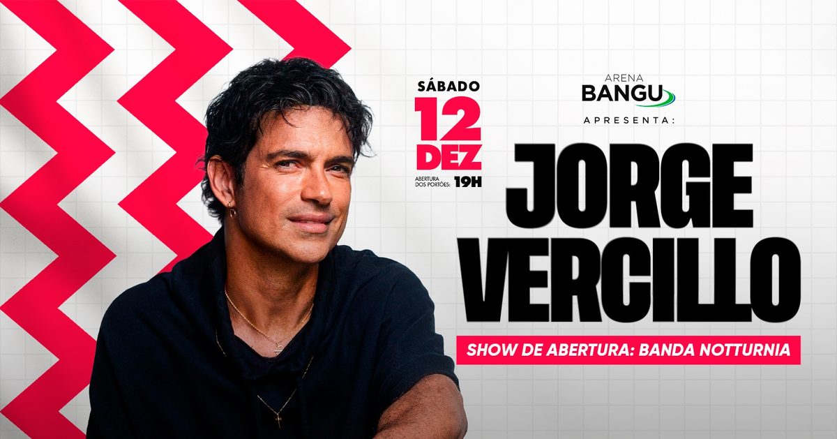 Imagen de la fuente — Jorge Vercillo | 12DEZ (SAB) | Arena Bangu (Bangu Shopping)