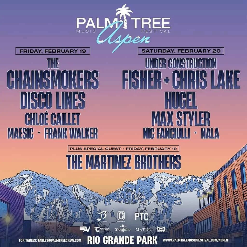 Bild der Quelle — Palm Tree Music Festival Aspen 2027