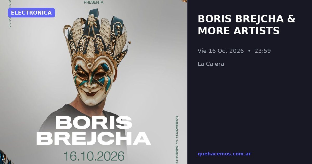 Imagem da fonte — Boris Brejcha & More Artists