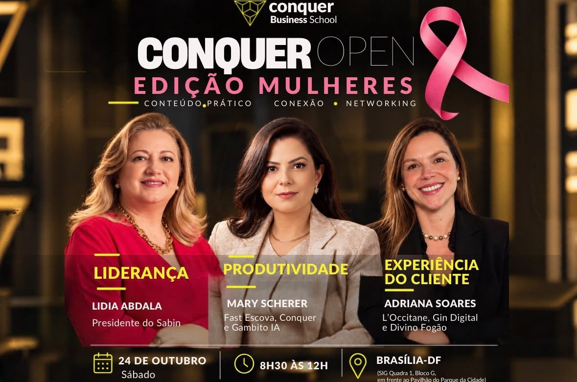 Source image — Conquer Open - Edição Mulheres no Outubro Rosa