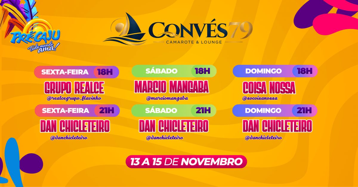 Imagem da fonte — CAMAROTE & LOUNGE CONVÉS 79 | PRÉ-CAJU 2026