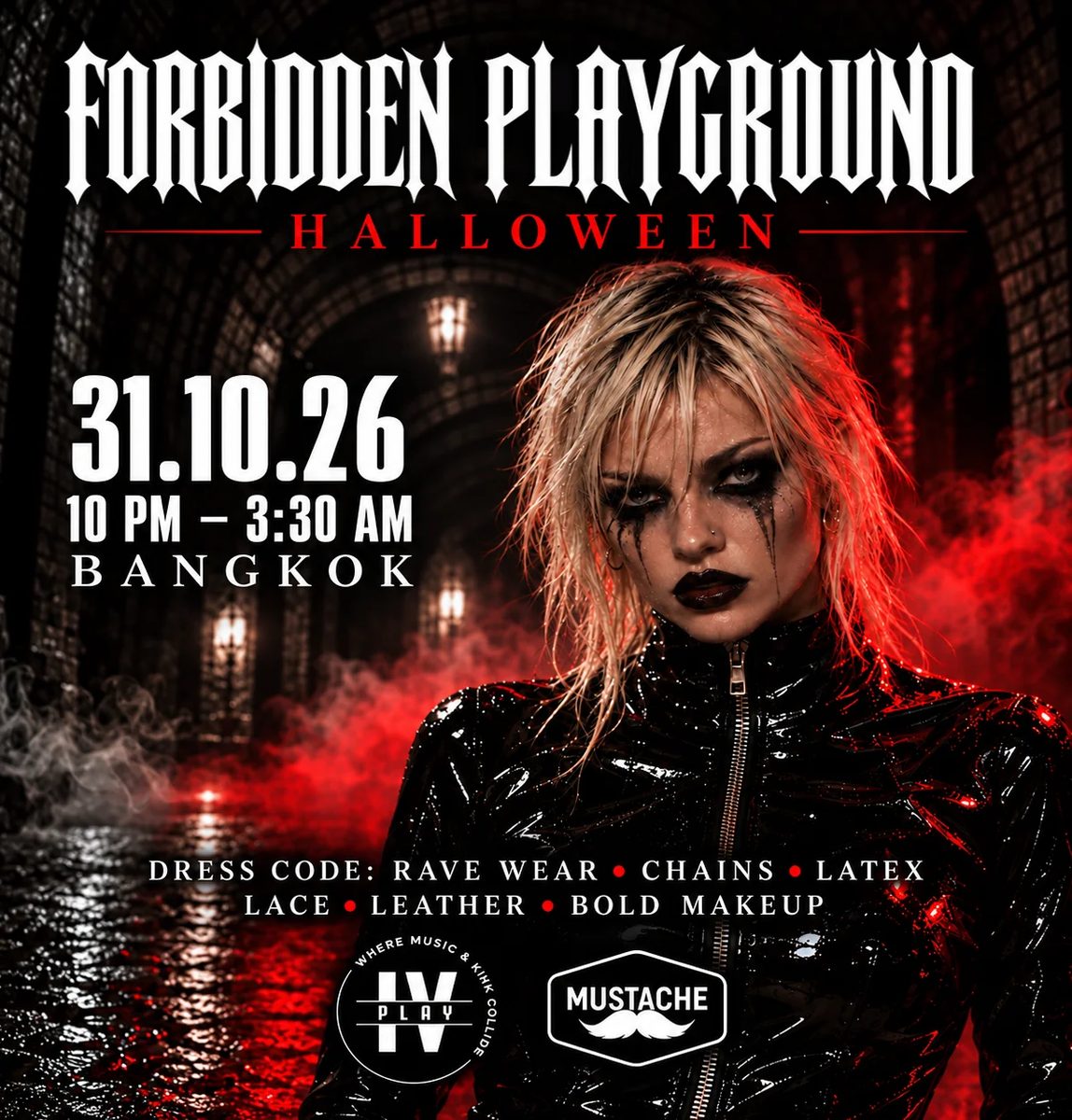 来源图片 — Mustache and IVPLAY present: The Forbidden Playground | Halloween, Saturday 31 October 2026