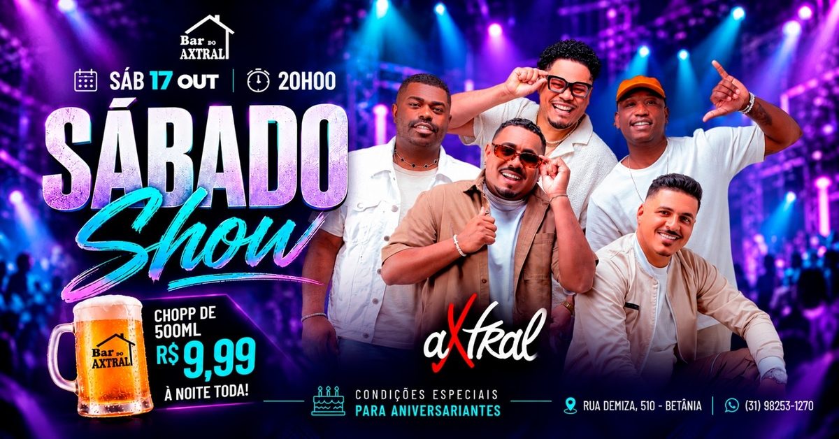 Image de la source — Sábado Show Bar do AXTRAL