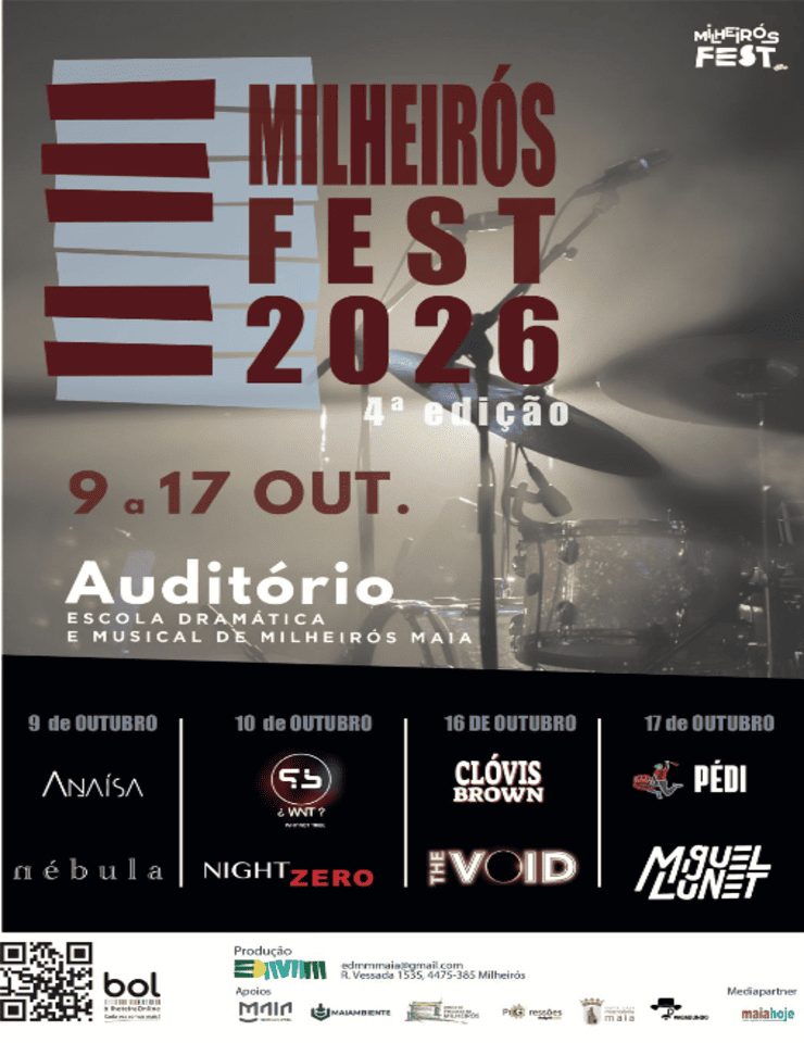 Source image — Milheirós Fest 2026 | 10 Outubro - Why Not Tribe e Night Zero