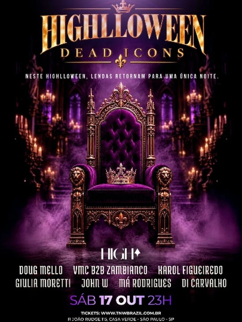 Immagine della fonte — 17.10 | Highlloween | Dead Icons | São Paulo | Tnw