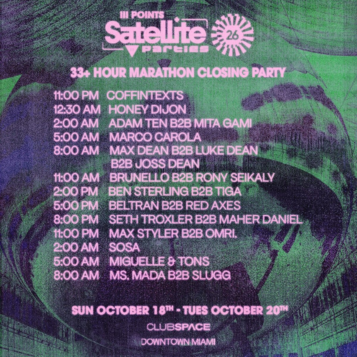 来源图片 — Satellite: 33+ Hour III Points Closing Party