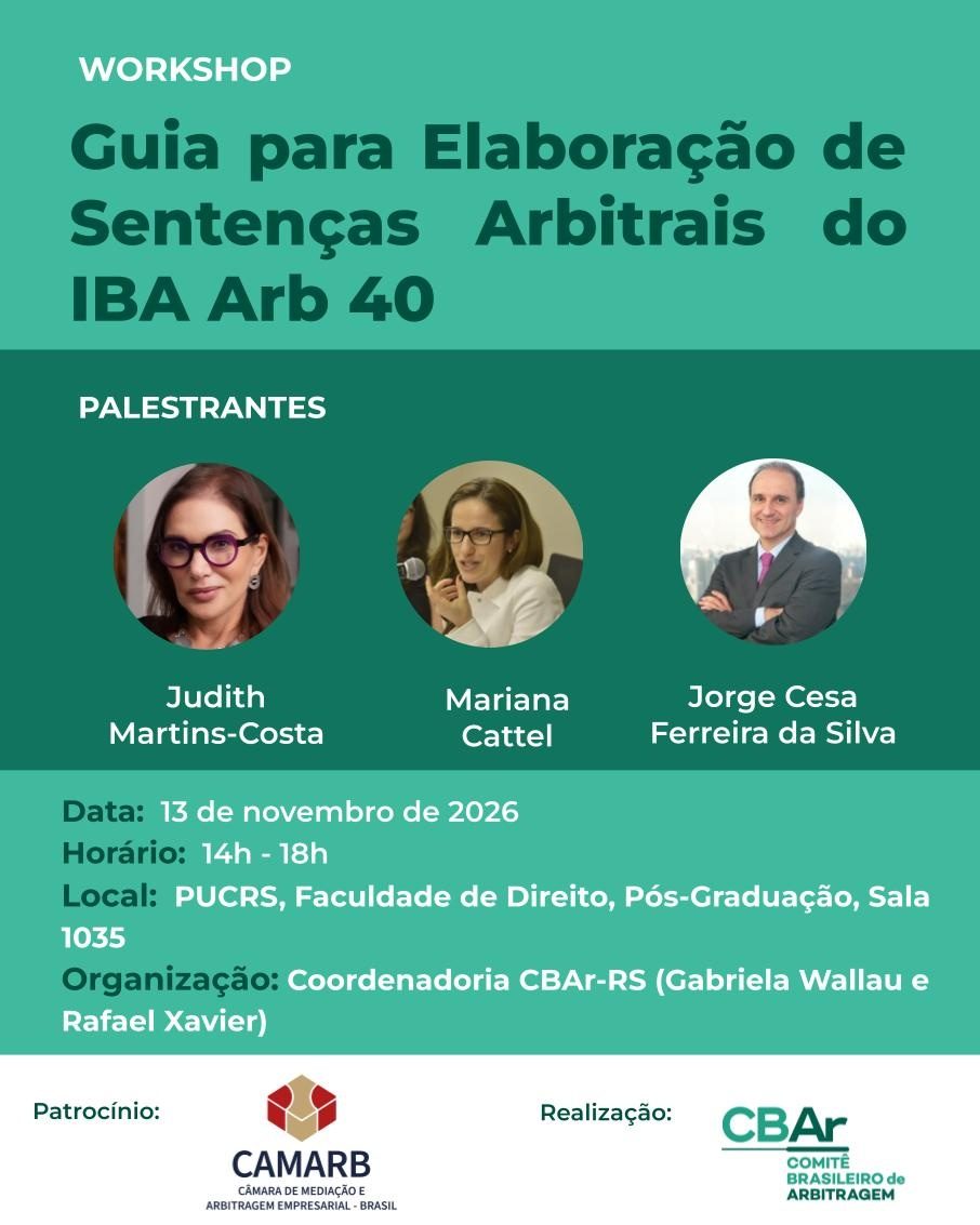 Imagem da fonte — Guia para Elaboração de Sentenças Arbitrais do IBA Arb 40