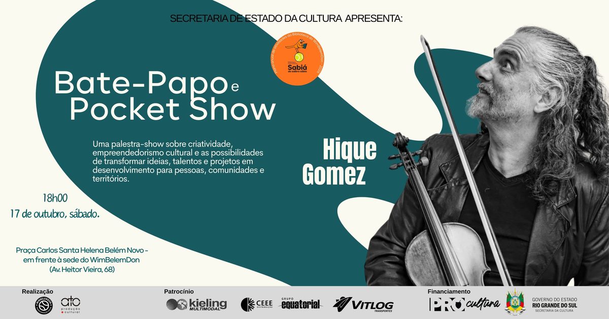 来源图片 — Bate Papo e Pocket Show | Hique Gomez