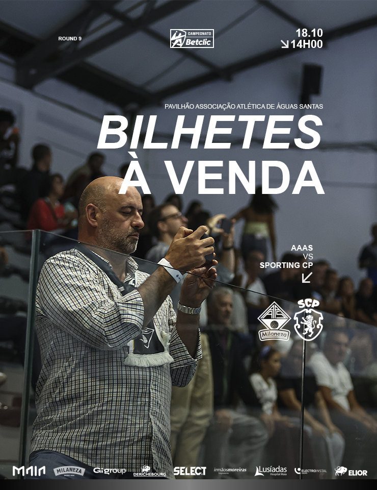 出典の画像 — Águas Santas Milaneza x Sporting CP