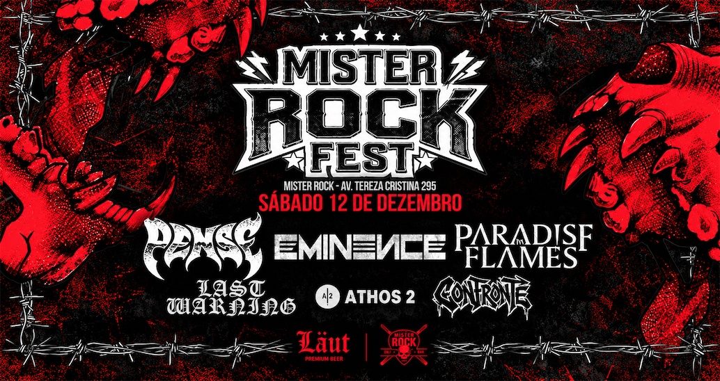 Imagen de la fuente — 12/12 - Mister Rock Fest: Pense, Eminence, Paradise in Flames, Athos 2, Last Warning e Contronte