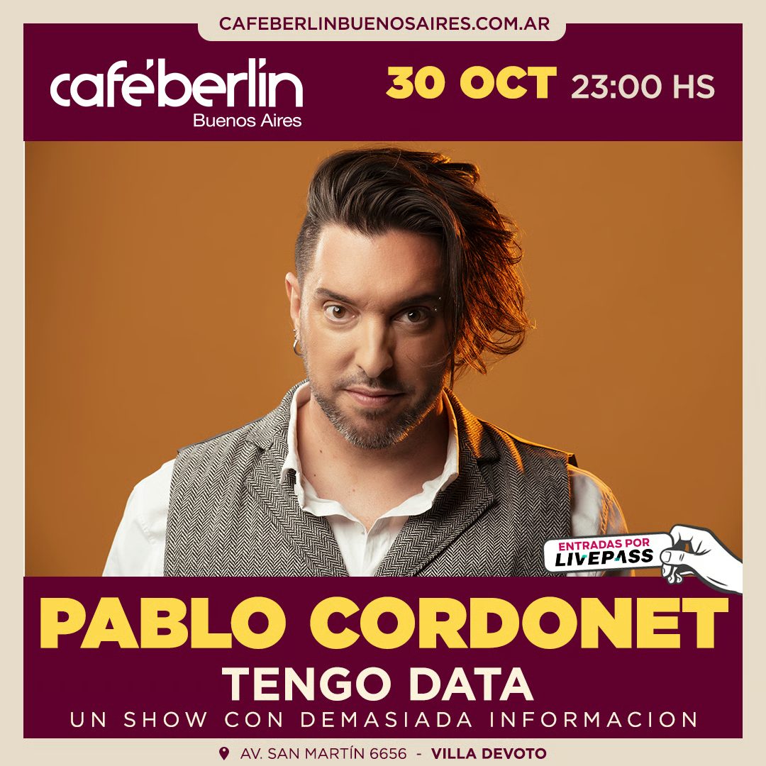 Imagem da fonte — Pablo Cordonet en Cafe Berlin