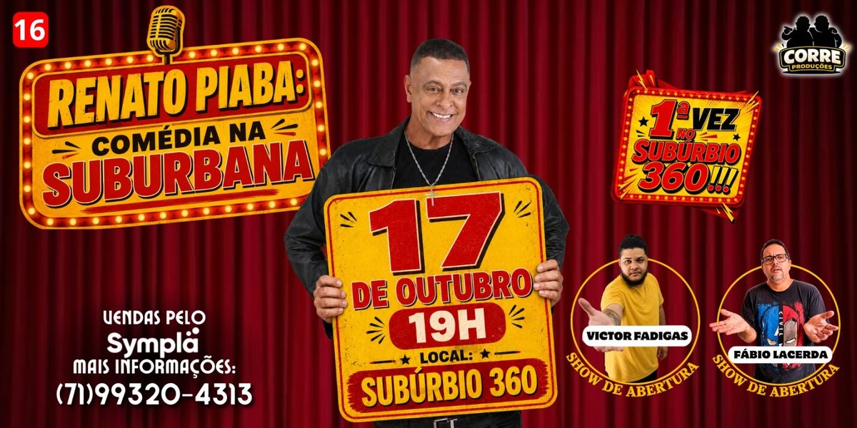 Source image — RENATO PIABA - RESENHA NO SUBÚRBIO - HUMOR e STAND UP COMEDY SEM TAXAS