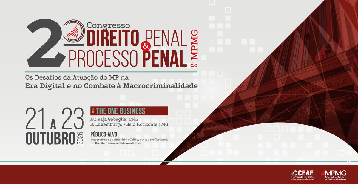 Immagine della fonte — II CONGRESSO DE DIREITO PENAL E PROCESSO PENAL DO MPMG