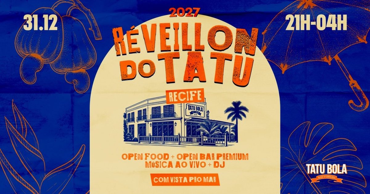 Imagem da fonte — Réveillon do Tatu 2027 - Tatu Bola Bar Recife