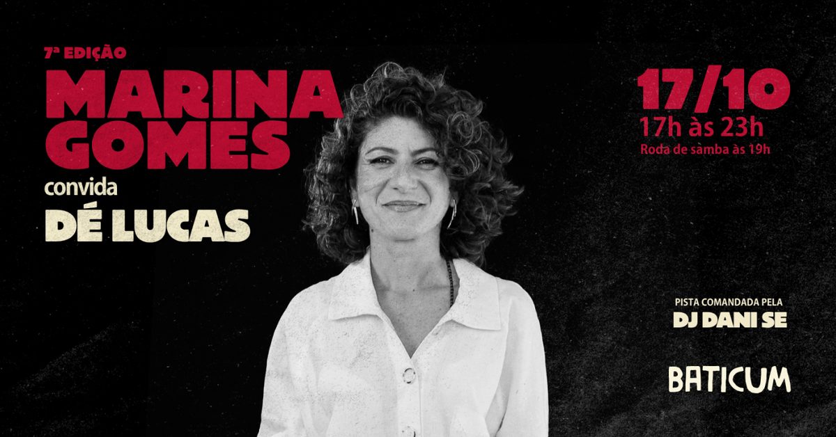 Imagem da fonte — Marina Gomes convida | 7° edição - Dé Lucas