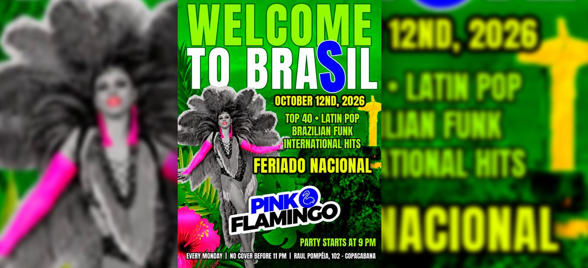 Imagem da fonte — Pink Flamingo Feriado Nacional |Welcome to Brasil | Segunda, 12 de outubro 21h