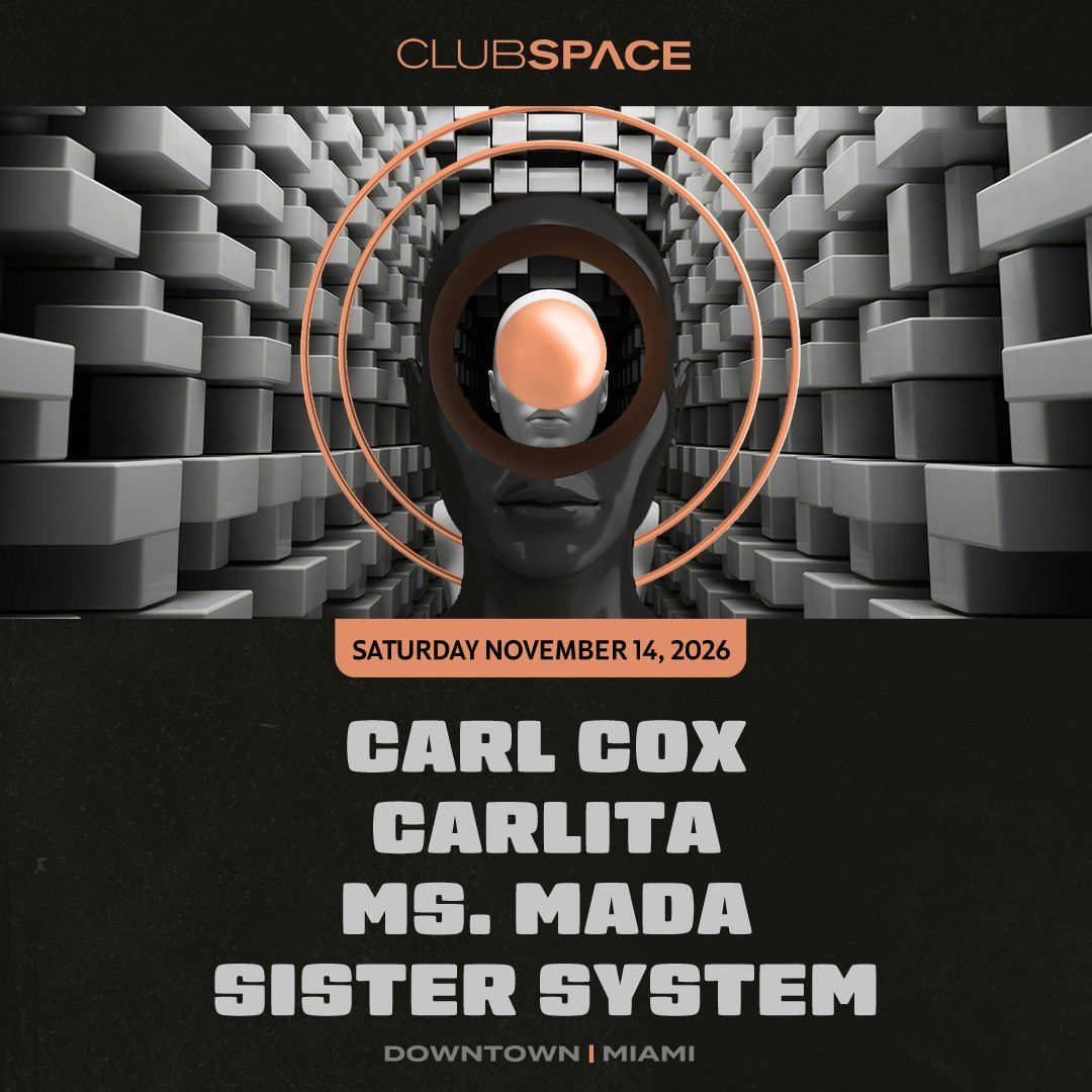출처 이미지 — Carl Cox + Carlita at Club Space