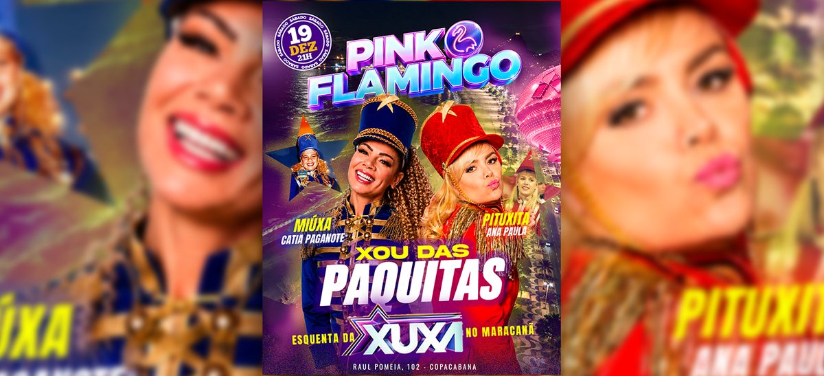 Imagem da fonte — Pink Flamingo |Xou da Xuxa com as Paquitas (Esquenta do Maracanã| Sábado 19 de Dezembro - 21h