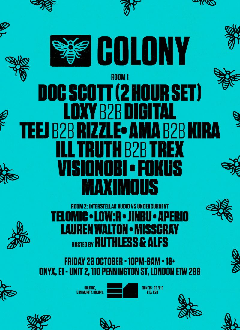 Imagem da fonte — Doc Scott, Ama (UK), DIGITAL, FOKUS (Live), Ill Truth, TREX, Rizzle, Visionobi