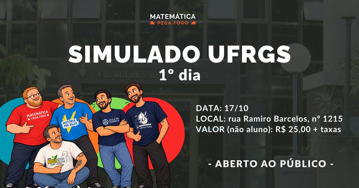 Immagine della fonte — Simulado 1º dia UFRGS 2026