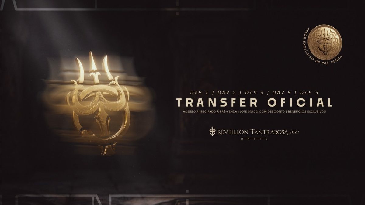 Flyer: TRANSFERS OFICIAIS | Réveillon Tantrarosa 2027 | 28.12 a 02.01