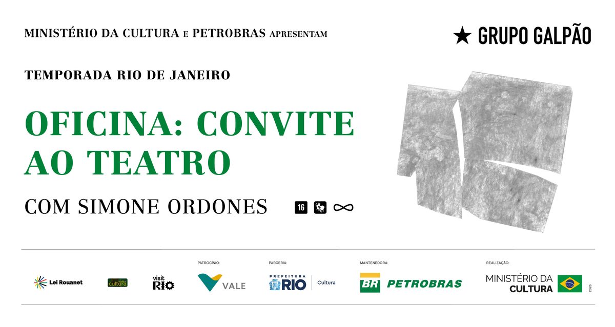 출처 이미지 — OFICINA PRESENCIAL NO RIO DE JANEIRO (RJ)|CONVITE AO TEATRO COM SIMONE ORDONES