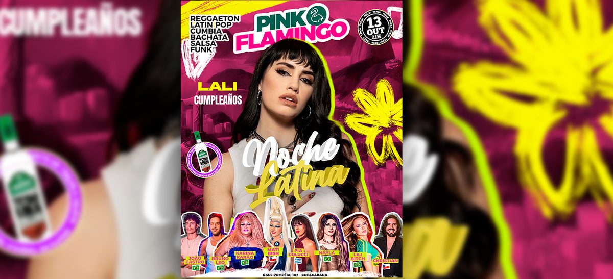 Imagem da fonte — Pink Flamingo |Noche Latina |Terça 13 de Outubro