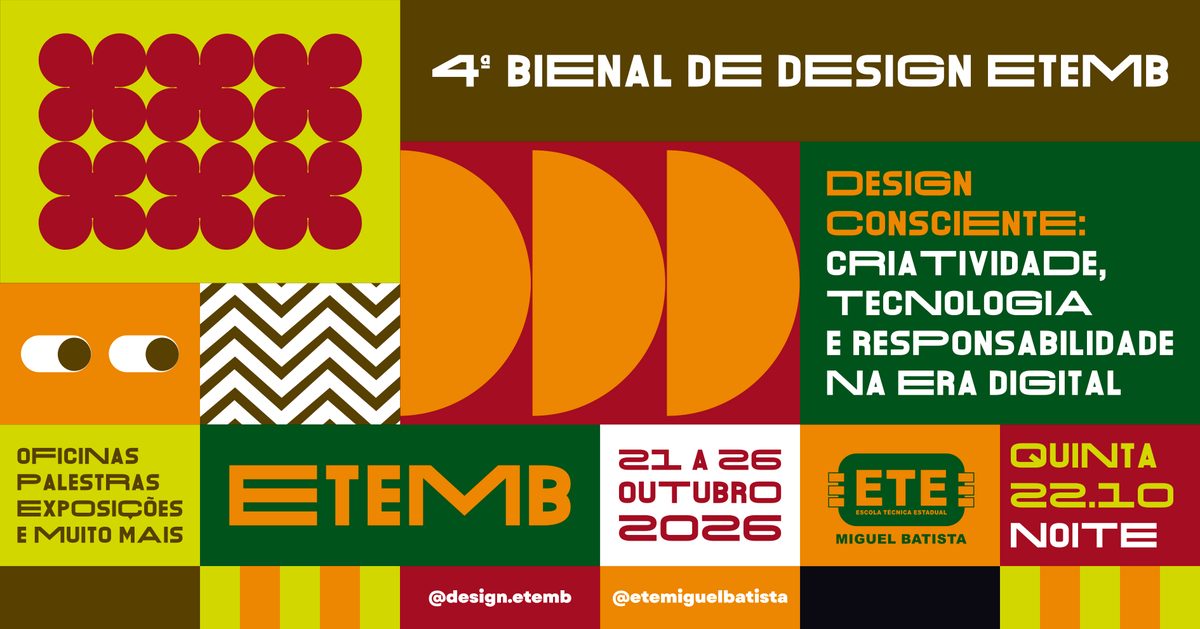 Imagen de la fuente — 4ª BIENAL DE DESIGN ETEMB - QUINTA 22.10 - NOITE