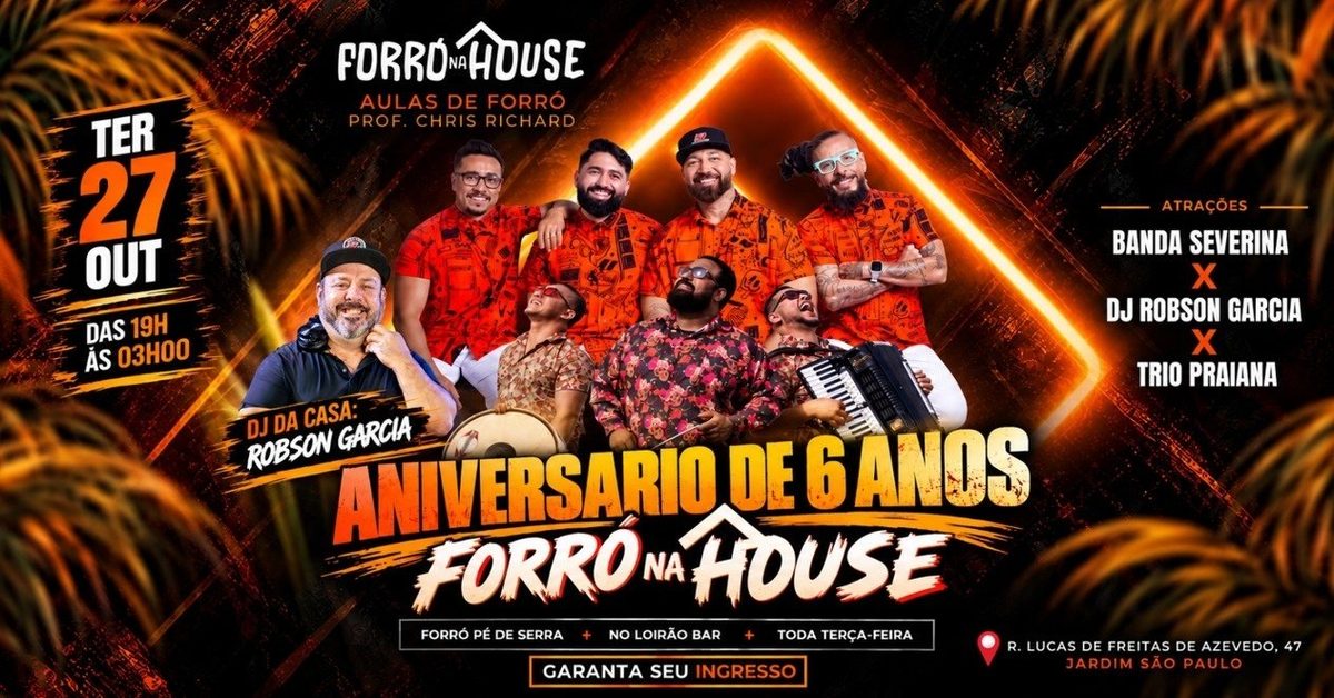 Immagine della fonte — Aniversário de 6 anos Forró Na House