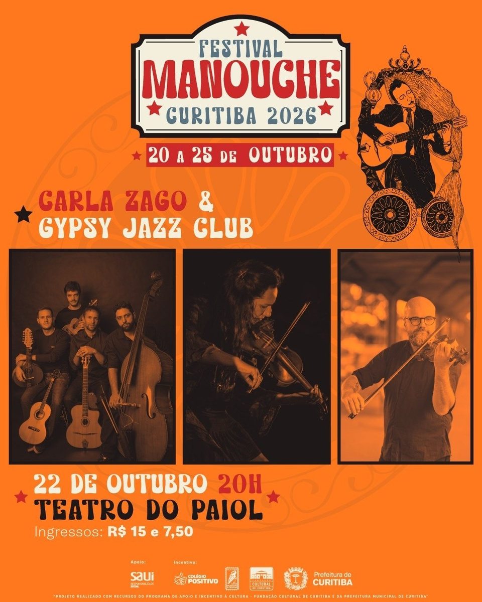 Bild der Quelle — Festival Manouche Curitiba 2026 - Carla Zago e Gypsy Jazz Club