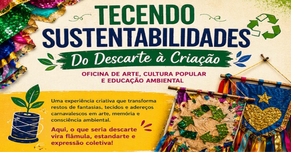 出典の画像 — Oficina Tecendo Sustentabilidades - do Descarte à Criação