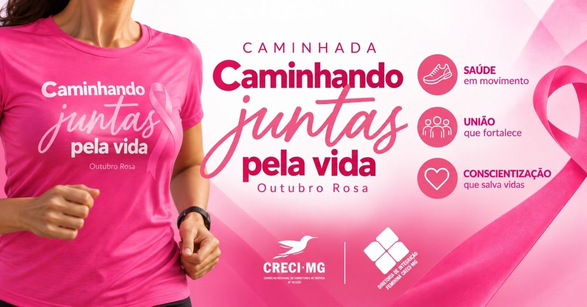 Imagen de la fuente — Caminhada Outubro Rosa - CRECI-MG