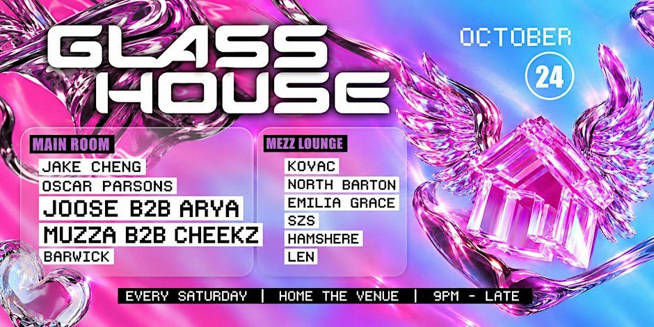 출처 이미지 — GLASS HOUSE OCTOBER 24TH FEAT: CHEEKZ + MUZZA + MORE