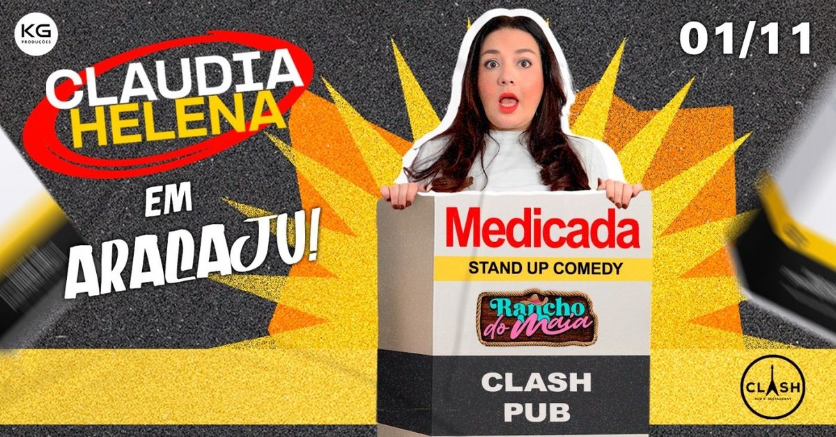 Immagine della fonte — CLAUDIA HELENA em MEDICADA - Show de Comédia em ARACAJU!