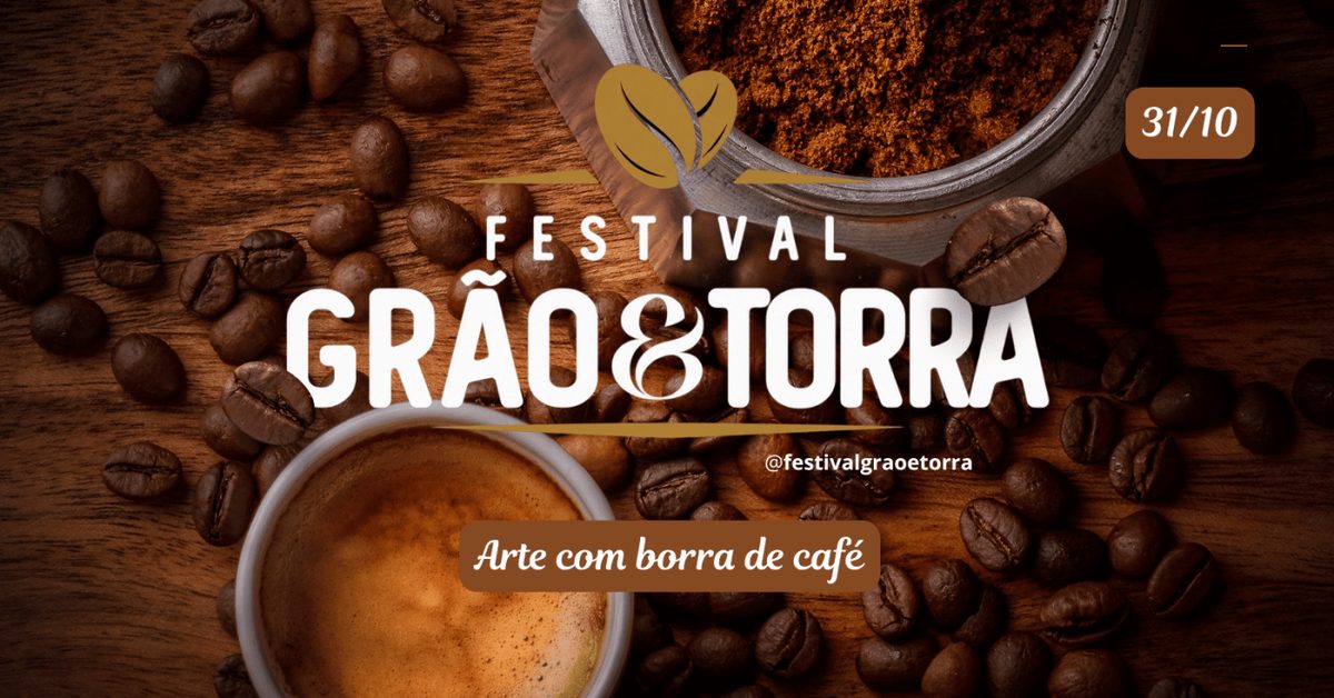 Afbeelding van de bron — Workshop - Arte com borra de café