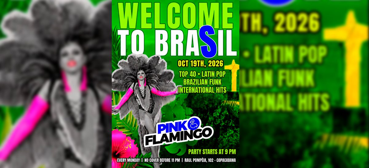 Image de la source — Pink Flamingo |Welcome to Brasil | Segunda, 19 de outubro 21h