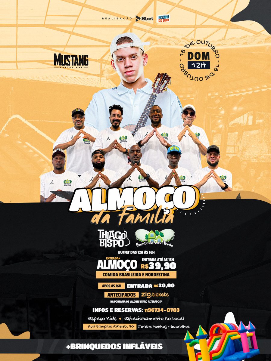 Afbeelding van de bron — THIAGO BISPO - SAMBA DA CASA VERDE DOMINGO 18/10/2026 NO MUSTANG GUARULHOS