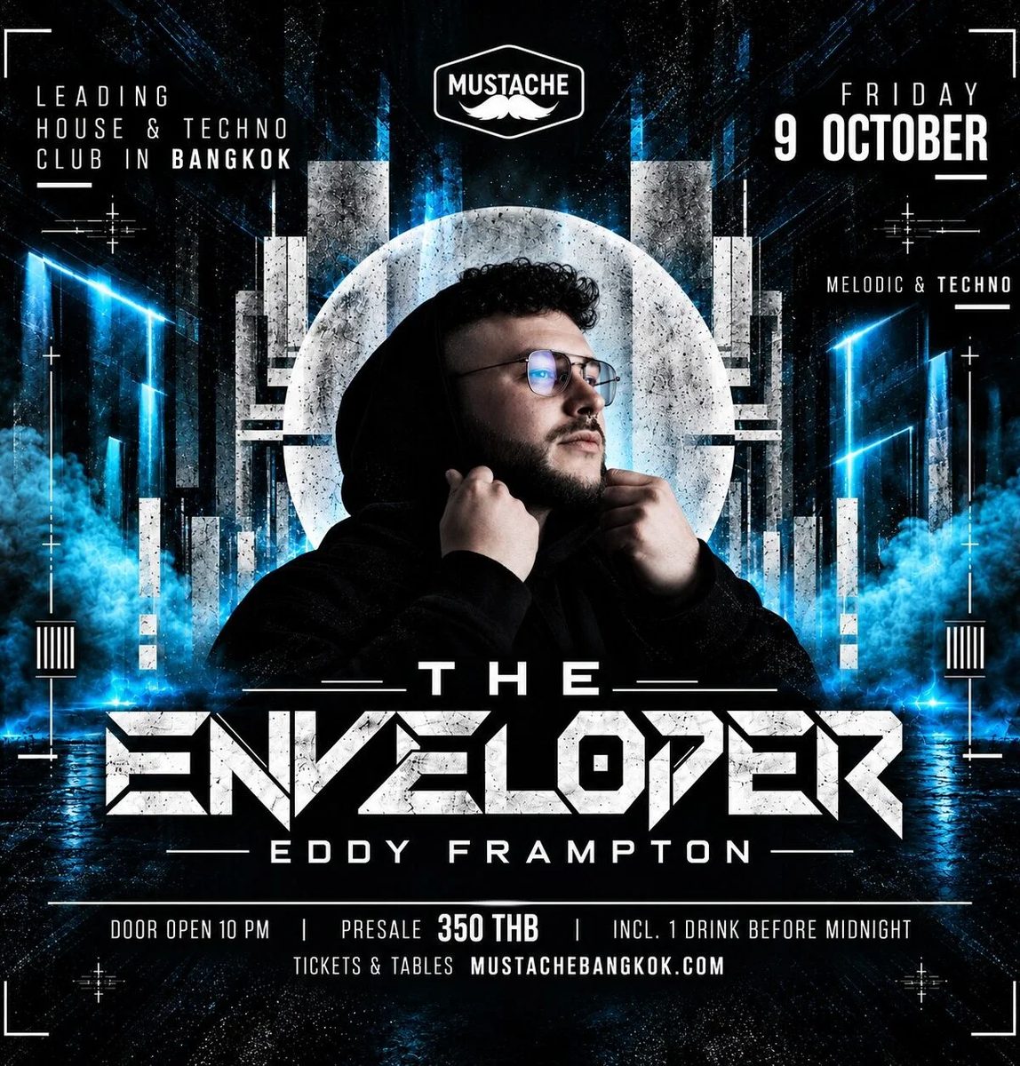 Imagem da fonte — The Enveloper supported by Eddy Frampton | Friday 9 October 2026